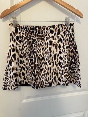 Donna Jo Ruffle Leopard Print Skort - Tennis, golf, pickleball